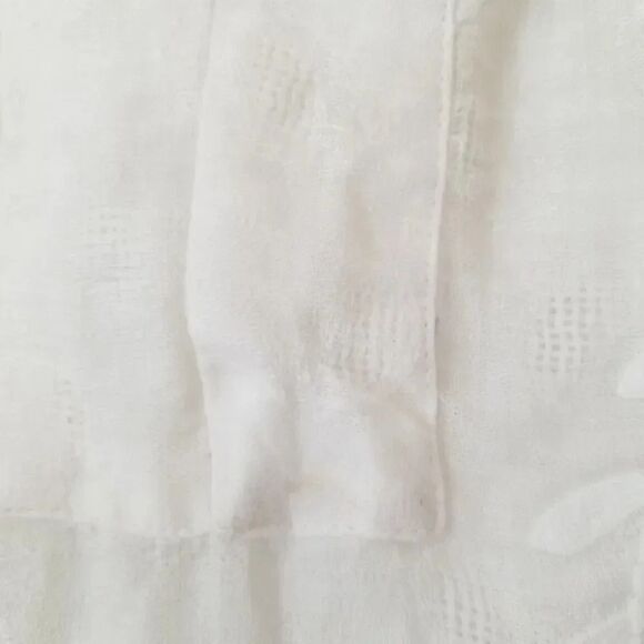 NWT Zara White Linen Jacquard Embroidered Tunic - Picture 14 of 16